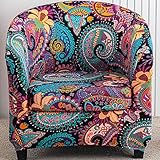 RTSFKFS 2-teiliger Clubsessel bezug Esselschoner Sesselüberwurf mit Elastisch Stretch Husse, Club Chair Schonbezug Sofabezug mit hoher Dehnung Sessel für Loungesessel Cocktailsessel(Color 37)