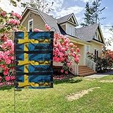 Schweden Adler Flagge Doppelseitige 28x40 Zoll Hof Outdoor Dekoration