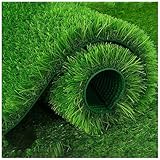 Rasenteppich, Kunstrasen 40 Mm Höhe, Kunstrasenteppich, Kunstrasen Balkon Teppich Wasserfest, Outdoor Teppich,Wetterfest Rollrasen Grasmatte, Für Balkon, Terrasse, Garte(Size:100 x 2000 cm,Color:grün)