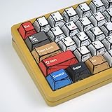 YMKPVR KBDiy Japanisches Manga-Thema, fünfseitige Farb-Sublimation, 143 Tasten, Cherry Profile PBT-Tastenkappen, benutzerdefinierte Tastatur-Tastenkappe für 61/64/68/84/87/100/104/108 mechanische