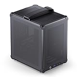 Jonsbo C6-ITX PC-Gehäuse Mini-Tower Schwarz – kompakt, Mini-ITX, GPUs bis 255 mm, CPU-Kühler bis 75 mm, bis zu 3 Lüfter, USB-C Front I/O