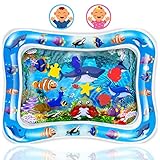 Wassermatte Baby, Wasserspielmatte Spielzeug Baby Wasserkissen Aufblasbare Wasserspielzeug für Baby,Kinderspielzeug Spielmatte für 3 4 6 9 Monate Baby Sensorisches Entwicklung Ausbildung 66 x 50 cm