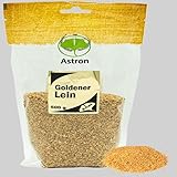Goldleinsamen Ganz 500 g - Goldener Leinsamen Ohne Zusätze - Ideal zum Backen, Kochen oder als Topping