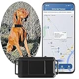 4G GPS Hunde GPS Tracker mit Ton und Lichtalarm, Statistiken, Schrittzähler und Zwei Wege Gespräch, wasserdichter Anti Verlust Hunde GPS Tracker ohne ABO für Jagdhunde – TK919PRO