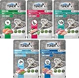 Tundra Katzenfutter 12x 85g Mixpaket | garantierter 4 Sorten Mix | Getreide- und Glutenfreies Nassfutter für Katzen |