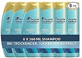 Head & Shoulders DERMAXPRO Hydra Pflege, Anti-Schuppen Shampoo Männer und Damen (6x 360 ml), mit Kokosmilch, aktiver Aloe & Vitamin E, gegen juckende und trockene Kopfhaut