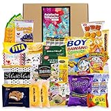 Asiatische Süßigkeiten Box mit über 30 Snacks - Asia Candy Mix mit Schokolade, Crackern, Candy und Keksen aus Korea, Taiwan, Japan, China, Thailand, Indien uvm. - Probierbox Spezialitäten aus Asien