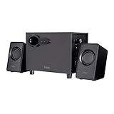 Trust Avora 2.1 PC Lautsprecher mit Subwoofer, 18 W (9 W RMS), Computer Boxen, Kompaktes Format, USB-Betrieb, 3,5 mm AUX Klinke, Lautsprecherset für PC/Laptop - Schwarz