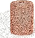 Girlove Kupferband gegen Schnecken Schneckenschutz, Schneckenzaun Kupfer Kupfernetz Schneckenkragen, 100% Kupferdraht Kupferwolle für Garten Schneckenabwehr Hochbeet, Mäuse Abwehr (6m)