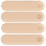 Hibmisy 80 Stück Nipple Patches Selbstklebend,Unsichtbare Nippelabdeckung Unsichtbare Nipple Abdeckungen Sticker,Einweg Nipple Abdeckungen für Frauen - Round&Flower (Beige)