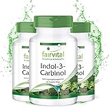 Fairvital | Indol 3 Carbinol Kapseln - HOCHDOSIERT - I3C Kapseln mit Brokkoli-Pulver - VEGAN - 180 Kapseln (60x3)