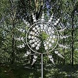 Einzigartige Metall Windmühle, Windspinner Spinner Skulpturen Windfänger 3D Kreative Sonnen Windspiele Magische Bewegen Sie Sich mit Dem Wind für Hof Patio Garten Terrassen Rasen Dekoration Ornam