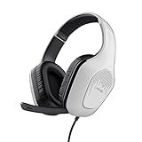 Trust Gaming GXT 415W Zirox Leichtes Gaming Headset mit 50-mm-Treiber für PC, Xbox, PS4, PS5, Switch, Mobile, 2-m-Kabel, 3,5-mm-Audioanschluss, Over-Ear Kopfhörer mit Kabel - Weiß