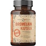 Bromelain Kapseln -3600 F.I.P – 550 mg pro Tagesdosierung – Enzyme aus Ananas - Bromelain hochdosiert - Vegan – Premium Qualität - Deutsche Produktion