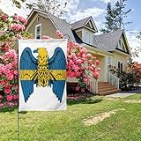 Adler Schweden Flagge Doppelseitig 28x40 Zoll Hof Outdoor Dekoration