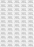 INDIGOS UG® Namensaufkleber Sticker - 40x22 mm - personalisiert - weiß - 60 Stück für Kinder, Schule und Kindergarten - Stifte, Federmappe, Lineale - Adressaufkleber