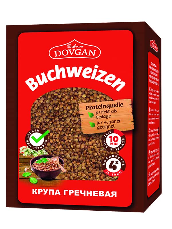 Dovgan Buchweizen im Kochbeutel, 5er Pack ( 5 x 400 g )