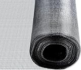 Floordirekt Fliegengitter Meterware, Fiberglas-Fliegengitter Gewebe,150 cm x 3 m, Insektenschutz Fenster Mesh, Schutz gegen Mücken, UV-beständig für Fenster und Türen (Schwarz)