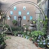 Gartenlaube mit Stahlrahmen, für Kletterpflanzen, wetterbeständig, Metall, freistehend, 1,2 m – 3,5 m breit