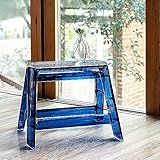 Tragbare Trittleiter aus Acryl – Klappbarer Tritthocker für Erwachsene, transparent, für den Innen- und Außenbereich, ideal für Bibliothek und Küche, kompaktes und leichtes Design