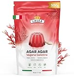 Agar Agar Pulver 300g - Veganes Gelatinepulver - Glutenfrei, Pflanzliche Gelatine - Premium Qualität für Geliermittel und Verdickungsmittel,HALAL, KOSCHER UND KETO