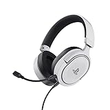 Trust Gaming Headset GXT 498W Forta Offiziell Lizenziert für Playstation 5, Nachhaltig, PS4 / PS5 Headset, 1,2 m Kabel, Abnehmbares Mikrofon, Verstellbarer Kopfbügel, Over-Ear Kopfhörer, Weiß