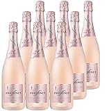 Freixenet Carta Rosé (9 x 0,75 l) Trockener Rosé Sekt, Seco, Spanischer Premium Rose; Aromen von Brombeere und Cassis