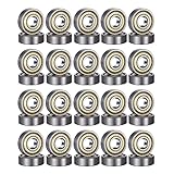 40 Pack 608 ZZ Kugellager, 8mm x 22mm x 7mm Metall Double Shielded Miniatur Rillenkugellager für Skateboard Roller Inline Skates