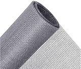 Fliegengitter Stoff Meterware Fliegengitter Stoff für Tür und Fenster, Moskitonetz Stoff Glasfaser grau, Weiß oder Schwarz, Größe wählbar (120 x 800 cm, grau)