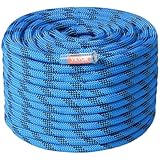 VEVOR Unisex statisches Kletterseil, Blau, 45.7m