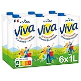 Viva Milch, 1,2 % MG und 2,7 % Laktose, Ziegel, 6 x 1 l – Milch, pflanzliche Getränke, Milchmilch – 1 Stück