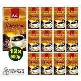 Melitta HARMONIE mild Filterkaffee 12x 500g (6000g) - Melitta Café gemahlen