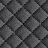Kunstleder, Polsterstoff, kaschiert gesteppt Meterware, wasserabweisend, robust, schwarz 140cm