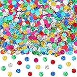 MARFOREVER Konfetti Rund, Bunt Glitzer Konfetti Faschingsdeko Tisch Metallisch Folie Party Streudeko Geburtstag Konfetti für Hochzeit Karnevalsdeko Silvester Weihnachten