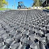 Kies-Bodengitter, 5,1 cm Geocell-Gitter, HDPE-Geo-Gitter, Boden-Kies-Stabilisator-Gitter, Stoff-Geocell-Gitter für Gewächshaus/Schuppenbasis/Gehweg/Landschaftsbau