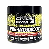 Crazy GYM Pre-Training Enhancer: Verbessert den Fokus und die Trainingsergebnisse. In Laboren verifiziert. Spezialisierte Formel. Frei von Zucker, Gluten, Salz und Laktose.