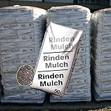 48 Sack mit je 50 Liter = 2400 Liter Rindenmulch mit 0 - 40 mm Körnung