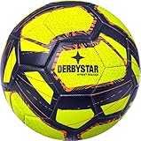 Derbystar Unisex – Erwachsene Street Soccer Fußballbälle, Gelb Blau Orange, 5