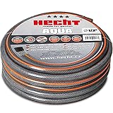 Hecht 30m premium Gartenschlauch Set 13mm (1/2 Zoll) – formstabil, trittfest & UV-Beständig, Gartenschlauch/Wasserschlauch aus hochwertigem Spiralgewebe, 30 bar Schlauch Berstdruck