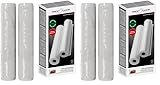 ProfiCook® Vakuumierbeutel | Vakuumierfolie für alle Marken | 2 Rollen à 28cm x 6m | Vakuumbeutel Lebensmittel | stark & reißfest | Vakumierergerät Beutel für Sous-Vide | 100% dicht | kochfest