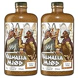 Valhalla Mjöd Mjød Im Steinkrug (2 X 0.7 L) Met Vikinger Bier Honigwein Im Ton Krug