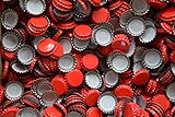 Kronenkorken zum Verschließen von handelsüblichen Mehrwegflaschen 100 Stück Rot Kronkorken Bierkapsel
