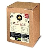 Bio Rote Betesaft 3L – 100% Direktsaft aus roten Beeten, naturbelassen & ungesüßt – ohne Zuckerzusatz, vegan & kaltgepresst im praktischen Bag-in-Box Karton