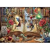 Puzzle 1000 Teile,Puzzle Erwachsene, EIN Herausforderndes R채tsel,Puzzlespiele f체r Die Ganze Familie,Geschenke f체r Frauen,Geschenke f체r M채nner,Thema:Zauberbuch
