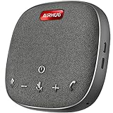 AIRHUG Bluetooth Lautsprecher Mikrofon - USB Konferenzlautsprecher - Tragbar für Home Office (Schwarz)