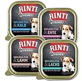 Rinti Feinest Schale Multipack Geflügel pur & Ente, Lamm, Lachs, Kalb 44 x 150 g