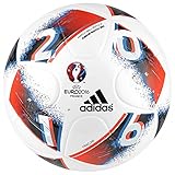 adidas Euro16 J350 Fracas Fußball, White/Bright Blue/Solar Red/Silver Metallic, 5