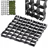 Rasengitter Rasenplatten Paddockplatten Rasenwaben Reitplatzbau Gehwegplatten 50 x 50 x 4 cm (4 Stück (1 m2))