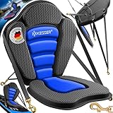 KESSER® SUP-Sitz für Stand Up Paddling Board Paddle Surfboard | Sit-on-Top-Kajaks Fischerboote SUP Paddelboards Gepolsterte Sitz 32x38cm, Rückenlehne 51x45cm | Einfache Installation Schwarz/Blau