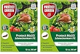 PROTECT GARDEN Protect MaXX Schneckenkorn FE, regenfest, zuverlässige Schneckenbekämpfung an Gemüse, Obst und Zierpflanzen, 1,2kg Faltschachtel für bis zu 315m², farblos (Packung mit 2)